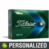 Titleist AVX Personalized Golf Balls - Yellow