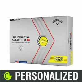 2023 Callaway Chrome Soft X LS Triple Track Personalized Yellow Golf Balls 3 2023 Callaway Chrome Soft X LS Triple Track Personalized Yellow Golf Balls