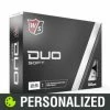 2023 Wilson Staff Duo Soft Personalized White Golf Balls